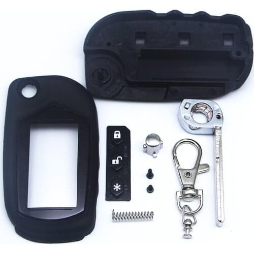 Free Shipping A91 Key Case Keychain for Starline A91 A61 B9 B6 uncut blade fob case cover A91 folding car flip Remote Control