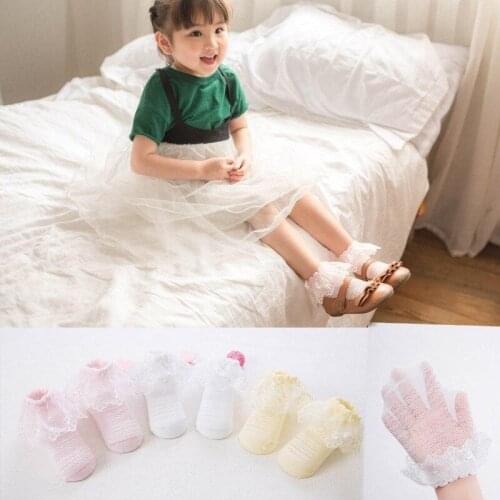 Baby Socks Cute Cotton Lace Flower Mesh Newborn Frilly Socks Summer Fashion Girls Princess Socks Ruffle Socks for Kids 0-5T