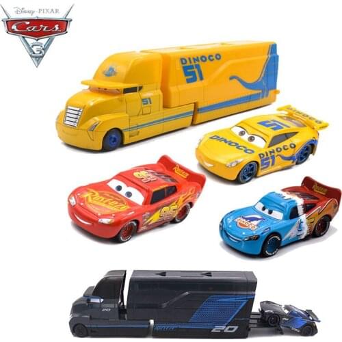 Disney Pixar Cars 3 Lightning McQueen Jackson Storm Cruz 1:55 Metal Diecasts Toy Truck Car Christmas New Years Gifts