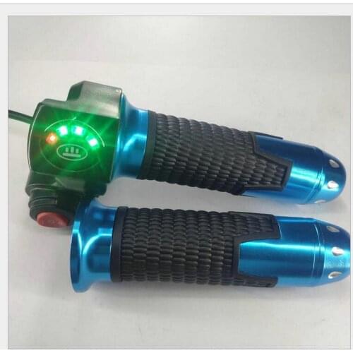 Twist Throttle With Battery Level Indicator&3 Gears Switch 5-99v Rolling Grips Handlebar For Electric Bike Scooter Mtb Tricycle