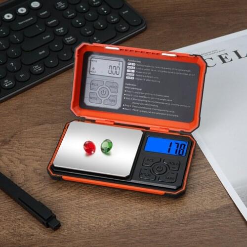 Electronic Digital Scale Portable Milligram Scale Gold Sterling Silver Jewelry Balance Weight Precision Pocket Balancing Tools
