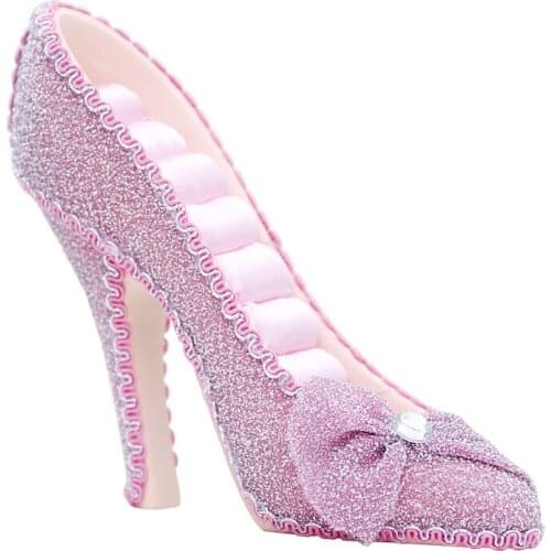 Creative Girl Heart Ins Home Decoration Ornaments High Heels Ring Display Stand Earrings Necklace Jewelry Storage Box