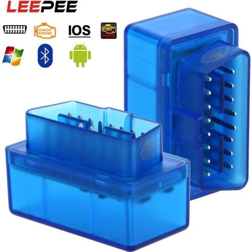 LEEPEE Mini ELM327 OBD2 Car Diagnostic Scanner For Android Windows IOS Bluetooth Code Reader Repairing Tools