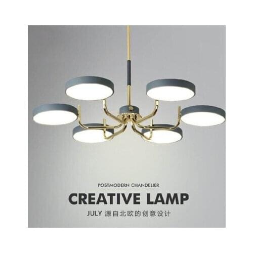 Nordic atmosphere living room chandelier individuality creativity bedroom lamp dining room lamp simple modern new LED macaron