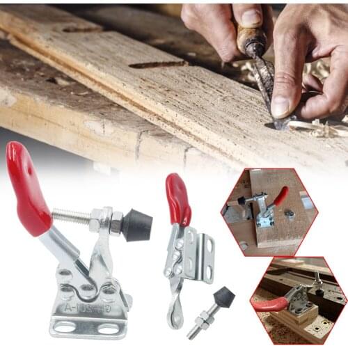 2/4pcs Horizontal Toggle Clamp Quick-Release Clamps Set GH-201A Woodworking Fix Clip Tool Hold Down Manual Wood Fast Fixed Tool