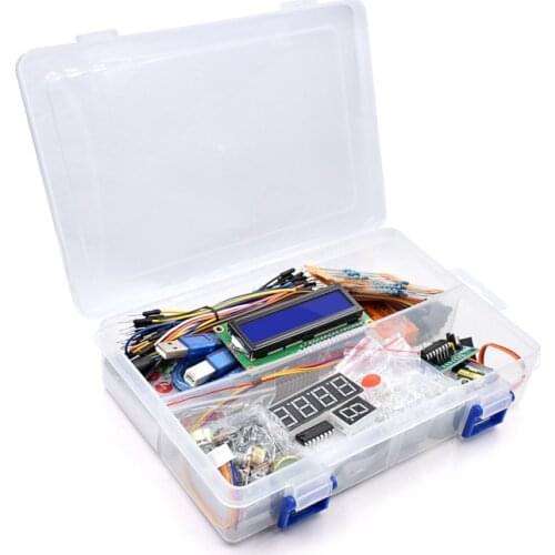 2019 New R3 Board Project Super Starter Kit For Arduino Stepper Motor 1602 LCD DIY Project