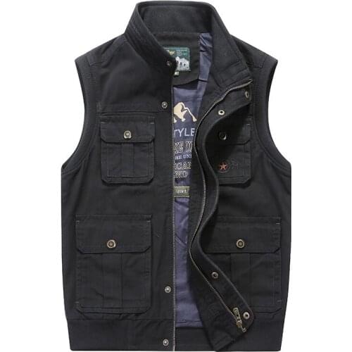 Plus Size 8XL new Vest Men Military Waistcoat Army Tactical Many Pockets Vest Sleeveless Men Jacket big Male Travel Coat