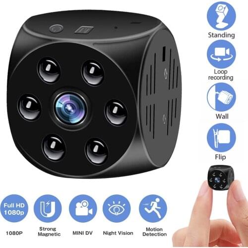 2020 New Magnetic Mini Action camera Wireless small Night Vision Sports DV Super Portable With Night Vision Cop Cam Best Digital