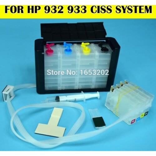 Empty For HP 932 XL 933 XL Ciss System For HP 7610 7612 6100 6600 6700 7100a Printer With Perment ARC Chips