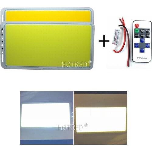 200W dimmable DC 12V led cob 220*113mm outdoor multifunction light with wireless remote controller warm white COB LED strip