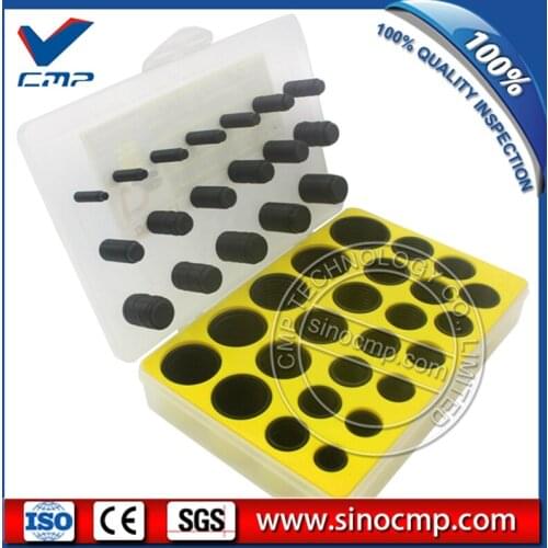 656PCS O-Ring Box Oil Seal Gaskets For Excavator Hyundai R60 R200-5 R210-7 R215 , 3 month warranty