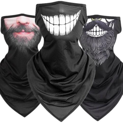 Unisex Funny Face Mask Cosplay Cheshire Cat Nose Mouth Neck Scarf Masks Bandana Headband Balaclava Gaiter Halloween