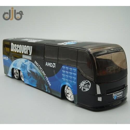 1:50 Diecast Model Toys Bicycle Cycle Cross Racing Team Bus For Collection