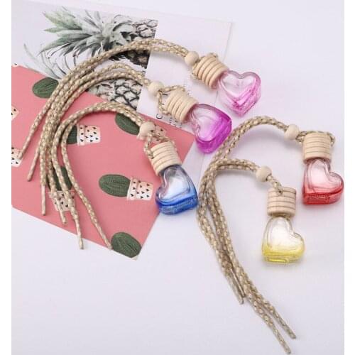 100pcs Car-styling Perfume Fragrance Accessories Air Freshener Auto Pendant Ornament Car Perfume Bottle for Essential Oils F3470