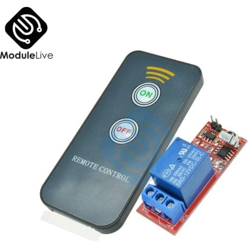 12V 1 Channel 1-CH Infrared Switch Relay Driving Module Board Remote Controller UPD6122 NED Coding Module