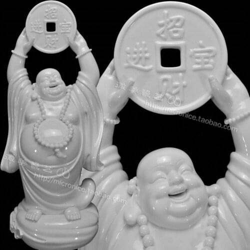 20 inch Maitreya porcelain company opened the gift felicitous wish of making money Buddha belly large Buddha statue face busines