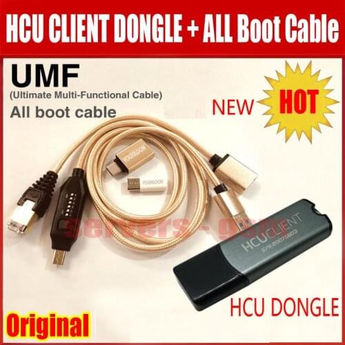 Newest ORIGINAL HCU Dongle + DC Phoenix Phone converter forHuawei with Micro USB RJ45 Multifunction boot all in 1 cable
