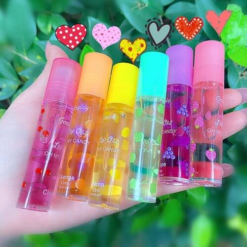 6pcs Balm Lip Oil Moisturizing Mirror Natural Moisturizing Transparent Colorless Lip Long Lasting Hydrating Lip Rollon Gloss