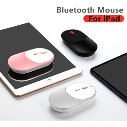 Wireless Bluetooth mouse For iPad Pro 12.9" 11" iPad 9.7" 10.2" 10.5" iPad Air3 2 mini 5 4 Rechargeable mute Mini Mouse Portable