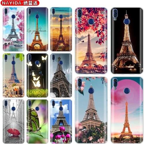 Soft TPU Case For Huawei Honor 30 20 10 9 9x Lite 30pro 20pro 30s 10i 20i 9a 8a 8x 8s Plus Cover Paris Eiffel Tower Butterfly
