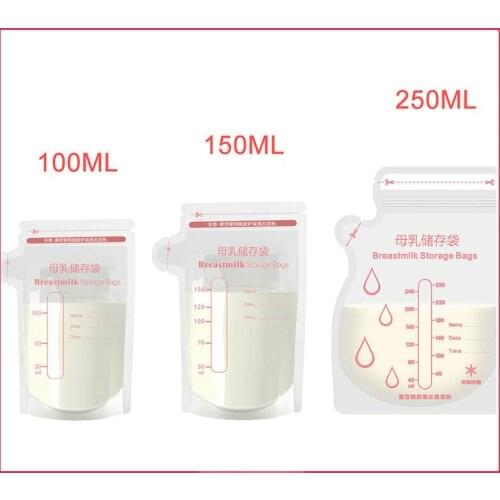 30pieces/lot Breast Milk Storage Bag Disinfected Outdoor Baby Breast-feeding Breast Milk Bag Refrigerated Storage Bag Hot E11204