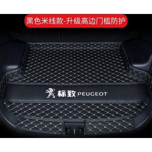 For Peugeot 3008 20013-2015 Car-styling Car Rear Boot Liner Trunk Cargo Mat Tray Floor Carpet Mud Pad Protector