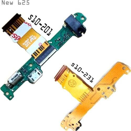 New USB Charging Port Flex Cable For Huawei Mediapad 10 Link S10-201 S10-231 Dock Connector Ribbon Cable Replacement