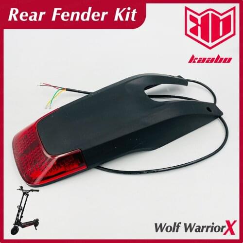Kaabo Wolf Warrior X Rear Fender Mudguard Protective 10inch Electric Scooter Spare Parts Accessories Black