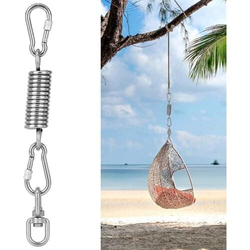 600 LBS Hammock Hanging Hooks Kit Stainless Steel Heavy Duty Swivel Swing Spring Accessories For Home Garden Hammock