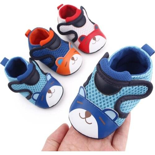 Lovely Cartoon Baby Mesh Shoes Soft Sole Newborn Breathable Casual Shoes Sneakers Anti-Slip Infant Boys Girls First Walkers