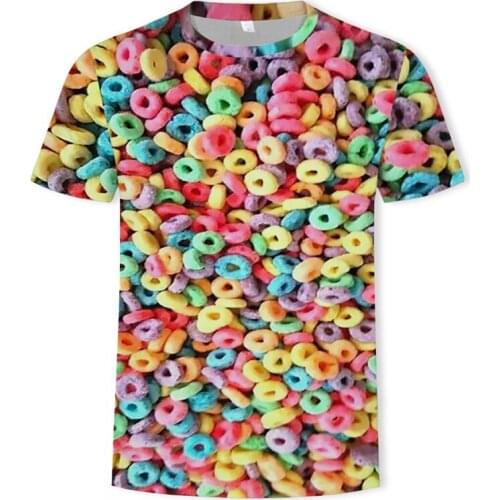 Summer 2019 3D T-shirt mens street casual printing short sleeve fashion comfortable funny T-shirt vest mens clothing