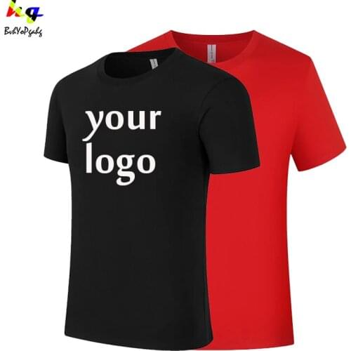Design your own printed brand logo picture Customize mens and womens cotton T-shirt and custom casual T-shirt clothing