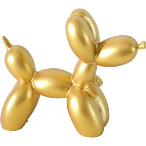 Small Balloon dog Statues Resin Sculpture Crafts Gifts Fashion Cute Animal Cake baking Party Home Decoration Desktop Ornament