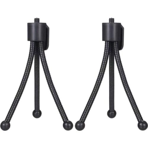Mini Flexible Tripod, Webcam Stand Standard 1/4Inch Thread Mount Adapter Portable Travel Tripod Perfect for DC Cameras