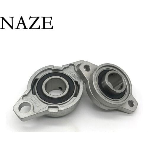 NAZE 2pcs KFL002 15mm Miniature Zinc Alloy Insert Linear Bearing Shaft Support CNC Part Mechanical Shaft Diamond Seat