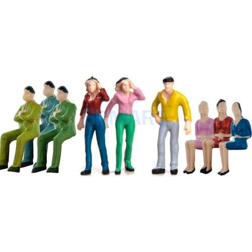 New 2015 High Quality Approx.50pcs Hand Painted Model Train HO People Figures Scale 1:42