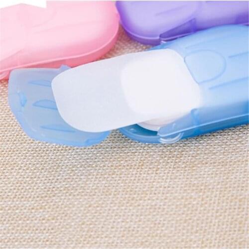 Disposable Soap Paper Washing Hand Bath Clean Scented Slice Sheets Disposable Boxes Soap Mini Paper Soap Accessories