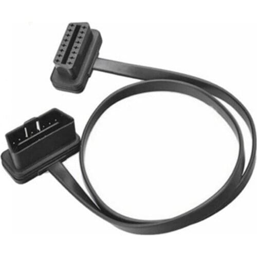 New Portable 16 Pin 8 Core OBD2 Extension Cable Male To Female Connection Flat Line Professional Diagnostic Cable For Cars