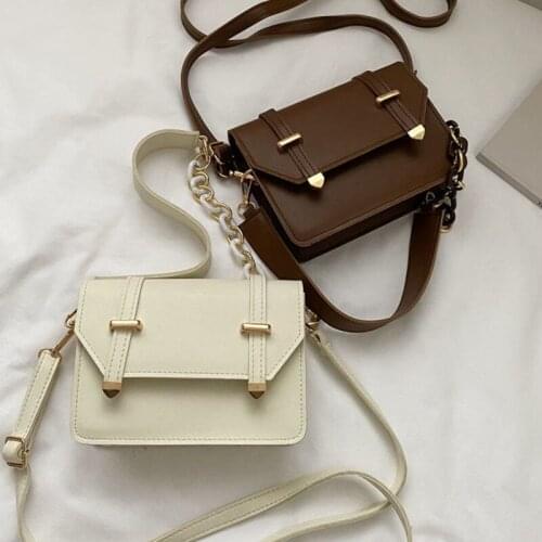 Crossbody Bag Women Underarm Shoulder Bag Female Backpack Designer Handbag Purse Chain Fashion 2021 PU Leather Simple All-match