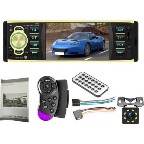 Universal 1 Din Car MP5 Player Radio Bluetooth Video Player with Rearview Camera Car Multimedias Player 4019B