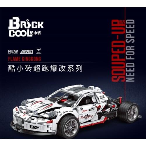 IN STOCK High-Tech KC010 1995Pcs Toys Super Racing Car Model Assembly Building Blocks Bricks Christmas Gifts 23002 QC016 C61042