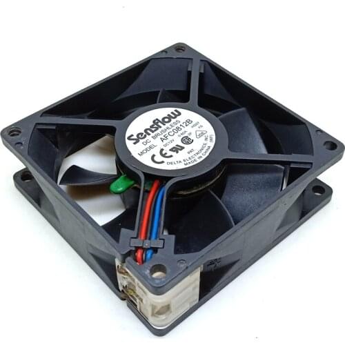 AFC0812B cooling fan 80mm for Delta high winds the amount of Cooling fan Temperature control alarm 8025 12V 0.60A
