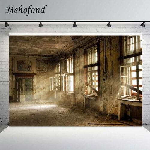 Mehofond Vinyl Photography Backdrops Ancient Broken House Window Sunshine Old Backdrop Photo Background For Photography Studio
