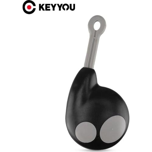 KEYYOU Replacement Remote Smart Key Shell Fob Case 2 Button Keyless Entry For Toyota For Cobra Alarm 7777 1046 3196 No Battery