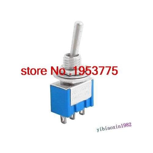 10pcs AC 250V 3A 125V 6A SPDT On/On 2 Position Mini Toggle Switch