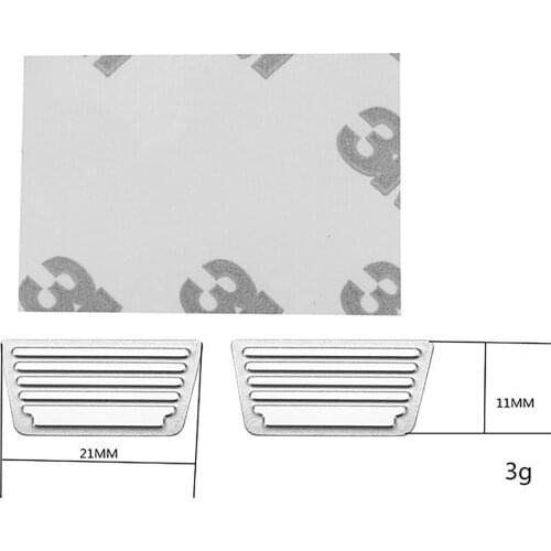 2pcs Rear Bumper Pedal Decoration Sheet for 1/10 Traxxas TRX4 G500 TRX6 G63 Benz RC Car Accessories