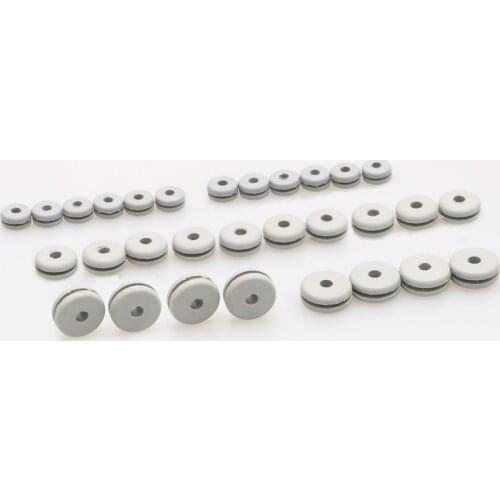 30PCS RC Helicopter 450/500/600 Canopy Nut Rubber Ring Spinner Cover Spare Parts for Radio Aircraft