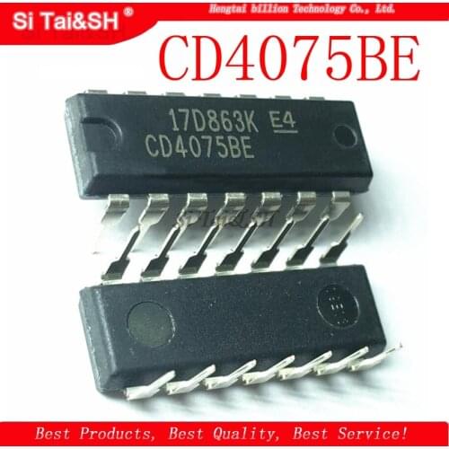 5pcs/lot CMOS 3 3-input OR gate CD4075 CD4075BE HCC4075B HCF4075B original Product