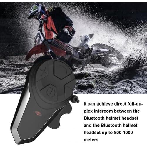 Bluetooth Motorcycle Helmet Earphone FM Redio 1000m Intercom Waterproof BT-S3 Motorbike Intercom