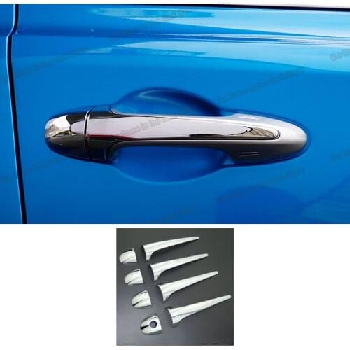 Car Exterior Door Hanfle Chrome Bowl Cover Panel Decoration for Toyota Rav4 2014 2015 2016 2017 2018 2019 Xa40 Accessories Auto